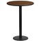 Emma and Oliver 24" Round Laminate Table Top with 18" Round Bar Height Table Base